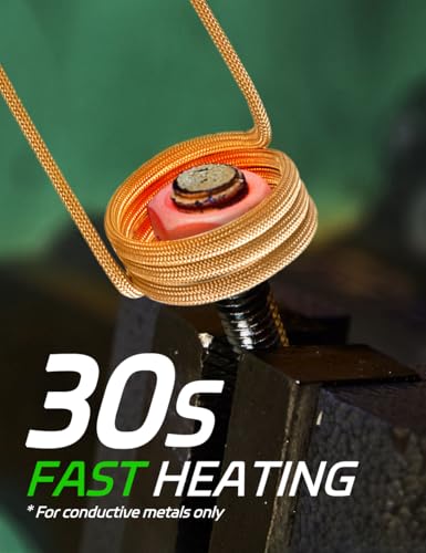 Solary Heat Induction Tool - 1100W 110V Handhled Magnetic Induction Heater Kit with 10 Coils, Rusty Screw Removing Tool