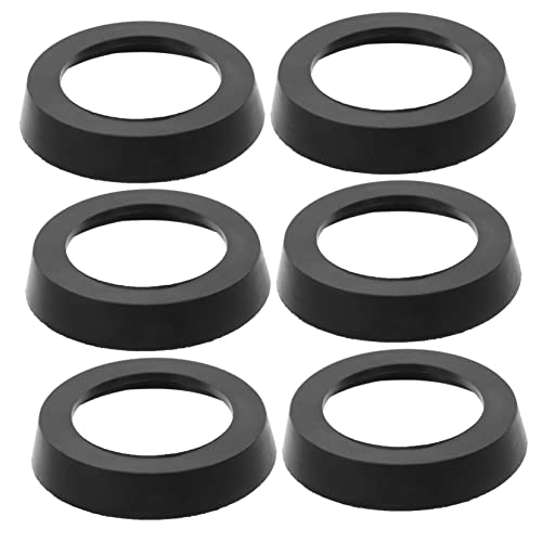Angoily 6 Piezas Taza De La Bomba De Mano Verter Taza Del Sello De La Bomba De La Jarra Operado Automático Bomba De Jarra Sumergible Titulares Agua Piscina Hundir Equipo Bol Black Caucho