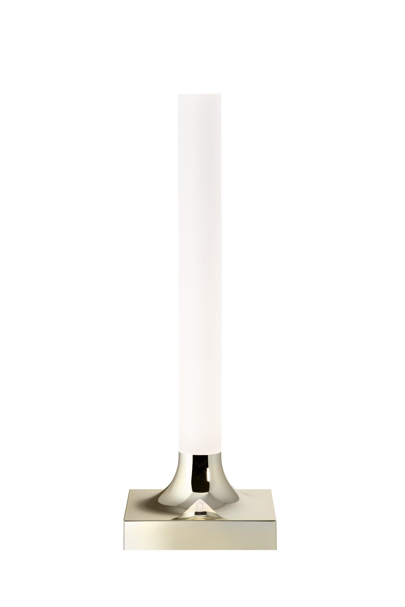 Kartell Goodnight, Batteriebetriebene Tischleuchte, Dimmbare, H 29 cm, Champagner Glänzend