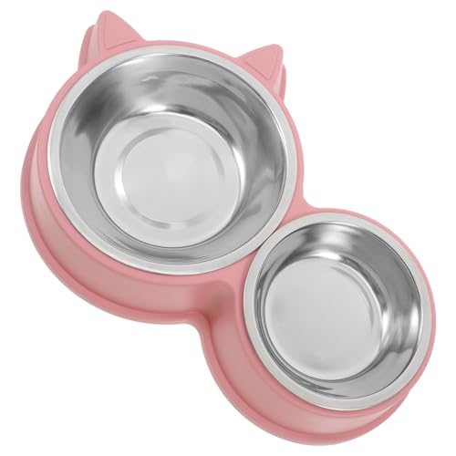 Hohopeti ステンレス スチール ペット ボウル 犬 ボウル 猫 ボウル フェレット ケージ アクセサリー 子犬 スロー フィーダー ボウル ステンレス スチール 水 ボウル ウサギ 水 ボウ
