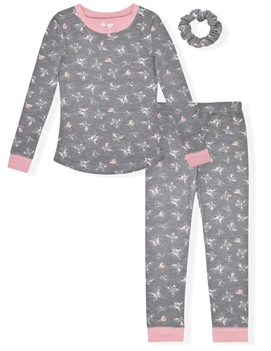 Girls’ Pajama Sets Multipack Snug Fit Soft Long Sleeve Pajama Tops & Sleepwear Pants3