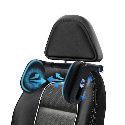 Alaoo Repose Tete Voiture, Appuie-Tête Voiture Enfant & Adulte, Cale Tête Enfant Voiture Réglable Rotation, Cale-têtes avec mousse à mémoire de forme...