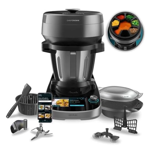 Cecotec Robot da Cucina Multifunzione con Dispensatore di Alimenti Mambo CooKing Victory. 1700 W, 45 Funzioni, Migliaia di Ricette Guidate, Brocca Victory da 5L, Acc: Vaporiera o Cestello per Bollire
