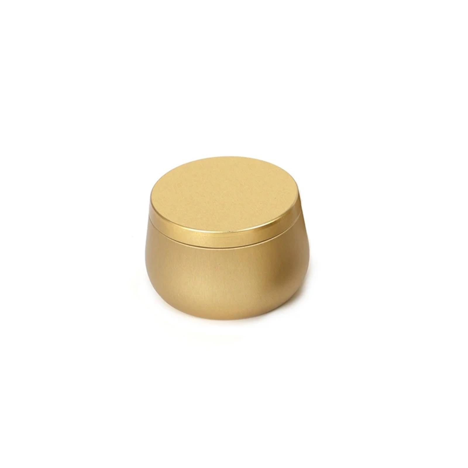 Xinglongs Candle Jars 10pcs 4oz Candle Tins with Lid Round Metal Candle Jars DIY Handmade Candles Making Containers Accessories(ColorB)