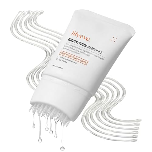 lilyeve GROWTURN Hair Growth Serum with Built-in Brush, Heartleaf-Derived Exosomes to Revitalize, Scalp Massager, Korean Hair Care, 3.38 fl. oz. (Pack of 1)