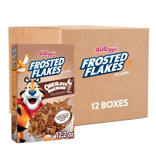 Frosted Flakes Cereal, Chocolate Milkshake, 12.2oz, 12 boxes