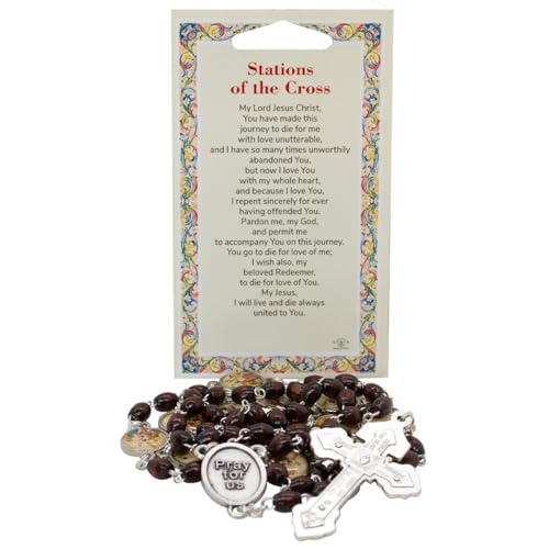Image of Religious Chaplet Kit | Includes Prayer Card, Chaplet Beads, and Instructions | Catholic Prayer Devotionals | Great Gift for First Holy Communion and Confirmation
