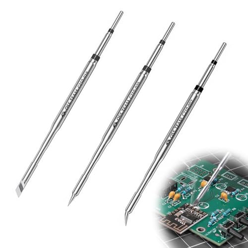 Zueyen Lot de 3 pannes à souder C210 - De rechange - En cuivre - Tête de soudage spéciale universelle - Plug & Play - Forme de couteau