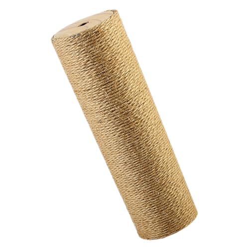 Poste rascador para gatos de madera con cuerda de yute 30x9 cm miniatura 1