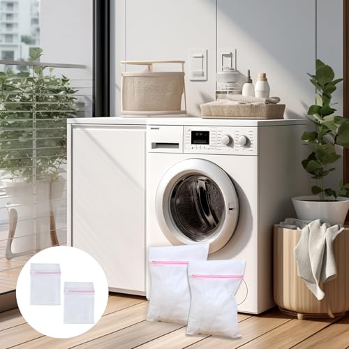couduan 2 Pcs Laundry Bags For Washing Machine,Mesh Laundry Bags,Washing Bags For Laundry,Washing Machine Bag,Suitable For Shirts,Baby Clothes,Socks,Underwear (30x40cm) - Image 7