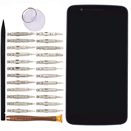 Image of LCD Screen Display with Digitizer Touch Panel with Bezel Frame Compatible with LG Stylus 3 LS777 K10 Pro M400DK(Black)