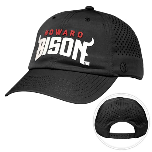 Desert Cactus Howard University Bison HU BreezePro Baseball Hat (BP2) Black