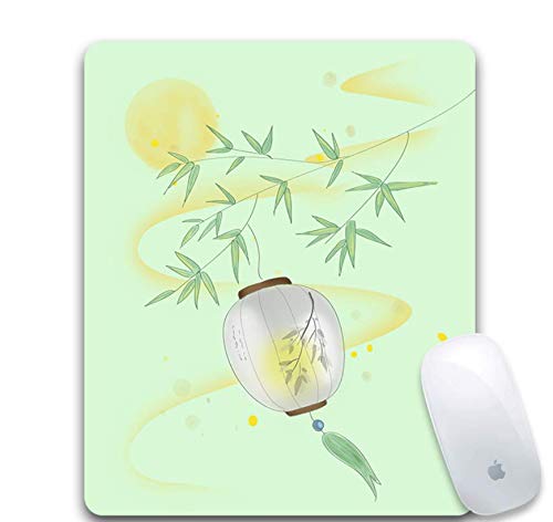 Preisvergleich Produktbild Gaming-Mauspad, Verschleißfestes Und Haltbares Gummi, Exquisite Laterne Auf Bambusblättern, Office-Gaming-Mauspad Auf Laptop