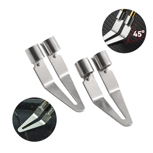 Image of 6 Pack Plastic Welder Smoothing Tip Head Plastic Welding Tips Scrapper for Plastic Welding Kit Car Bumper Repair Kit 2 in 1 Plastic Welder Soldering Gun with Dual Copper Tubes Hot Stapler