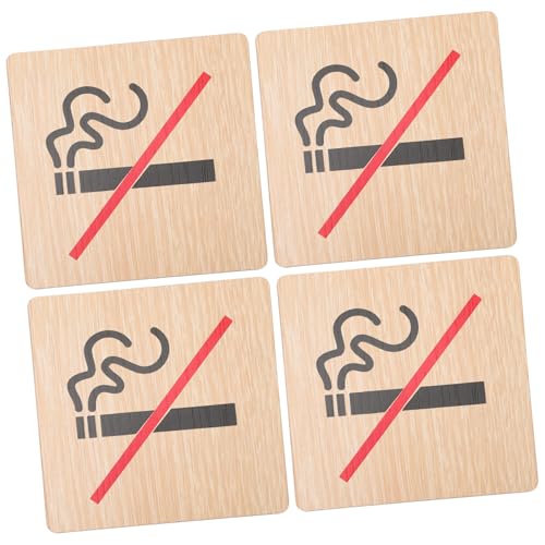 Alipis 4pezzi Cartello Di Divieto Di in Legno Per Hotel Cartello Di Avvertimento Per Hotel Targa Per Porta Vietata Al Pannello Di Avvertimento