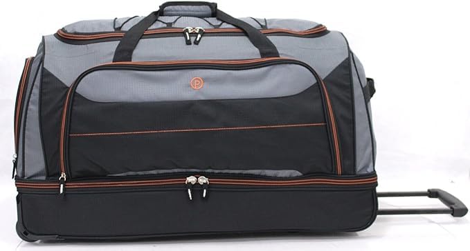 Sac de sport avec poignée télescopique de type sac de voyage roulant 76,2 cm