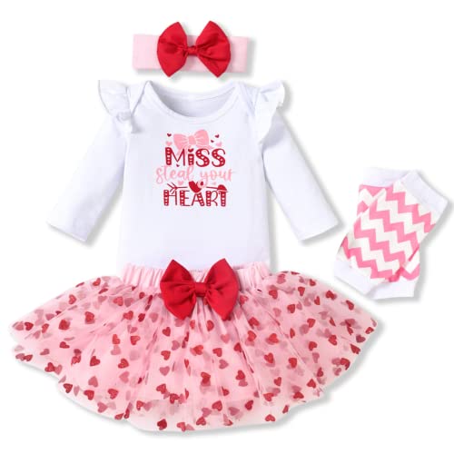 Image of Aalizzwell Newborn Infant Baby Girls Holiday Skirt Outfit