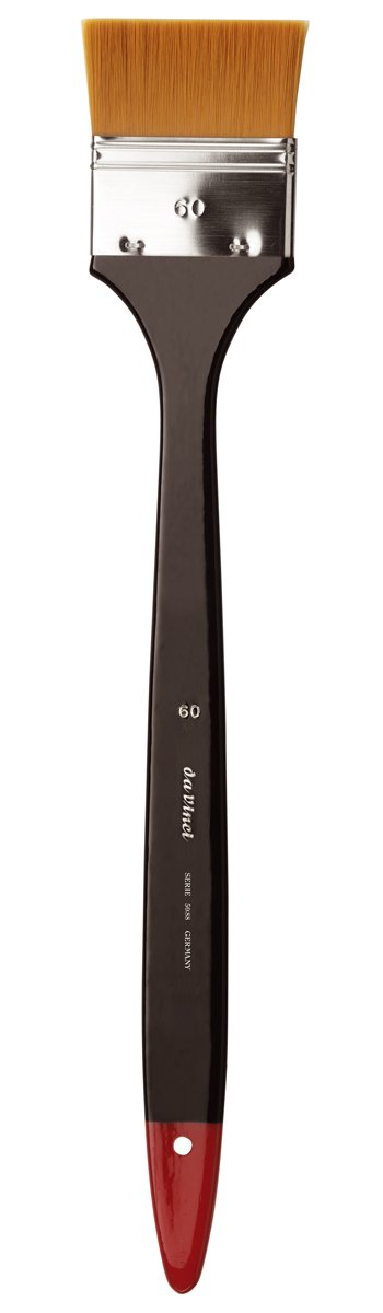 da Vinci Watercolor Series 5088 CosmoTop Spin Paint Brush, Spalter Synthetic with Black/Red Handle, Size 60 (5088-60)