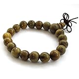 Tibetan Buddhist Green Sandalwood Beads Prayer Wrist Bracelet Mala
