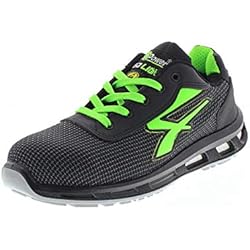 Zapatillas U Power Precio U-Power Red Lion Strong, zapatos de seguridad unisex, ligeros, flexibles, de cuero antipinchazos, con inserto Infinergy, con puntera de aluminio - Green Vert 43