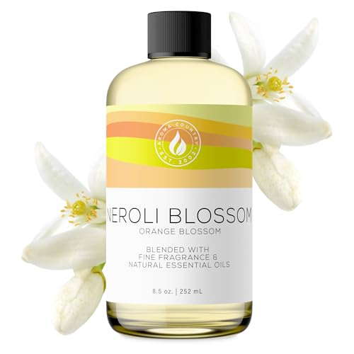 Aroma Country Neroli Blossom Diffuser Oil - Luxury Essential Oils for Diffuser Refill & Air Freshener Room Spray - Long-Lasting & Natural Home Fragrance, Neroli Scented Oil (8.5 Fl. oz)