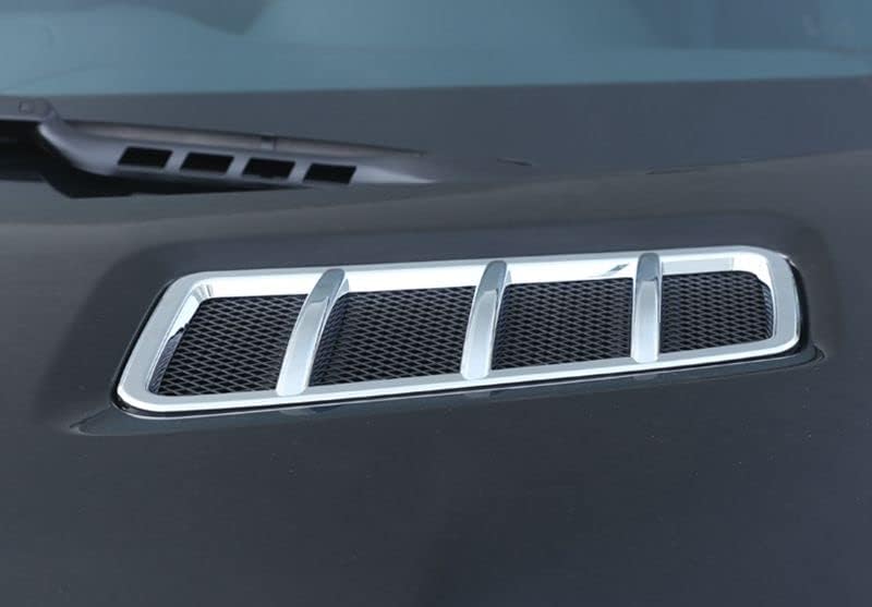 New Protective Hood Scoop Covers Compatible with Mercedes Benz GLS-Class X166 2016-2019 GLS350 GLS400 GLS500 (Silver)