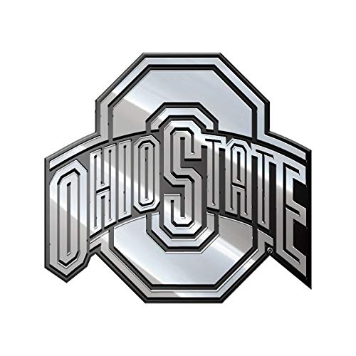 Fanmats Ncaa Ohio State Buckeyes Premium Metal Auto Emblem, Chrome, One Size (62917) #TOP17