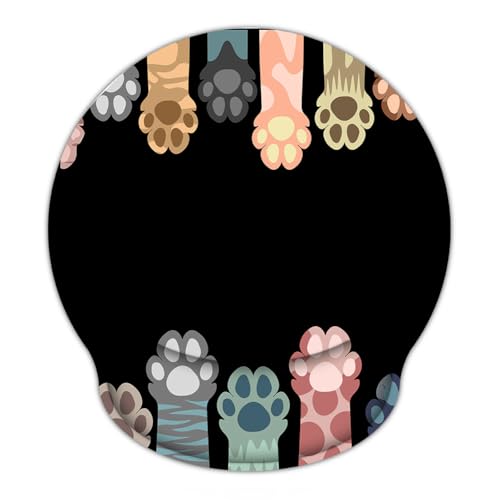 AOKSUNOVA Cat Paw Ergonomic Mouse Pad with Wrist Rest Comfortable Mouse Pad with Wrist Support
