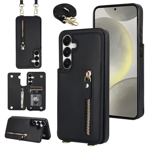 Boucle à fermeture pour Samsung Galaxy S25 et étui portefeuille cordon