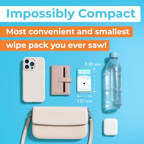 Impossibly Compact Travel Flushable Wipes