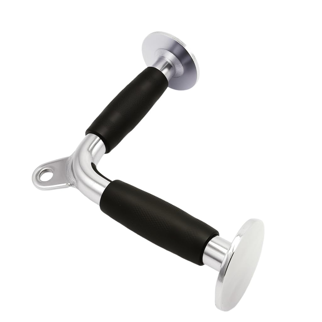 qibylift Barre de traction LAT,corde de triceps à double poignée en D entraînement musculaire,barre de pression droite rotative en forme de V pour entraînement de poids,accessoires de machine à câble