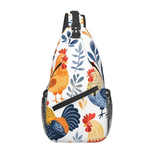 Mochila tipo bandolera con diseño divertido unisex miniatura 1