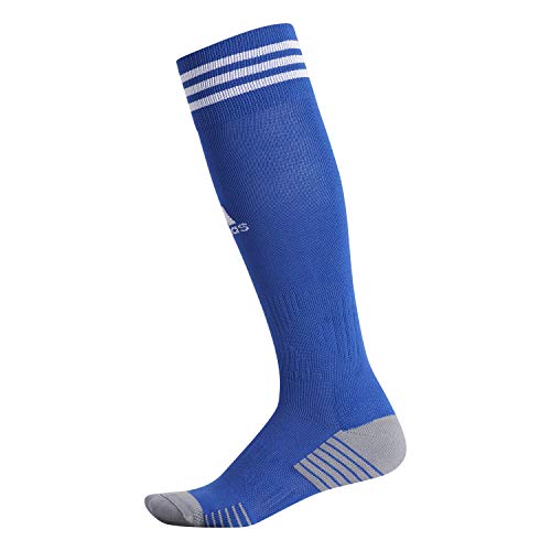 adidas Copa Zone Cushion 4 Soccer Socks (1-Pair) -Irregular, Team Royal Blue/White, Medium