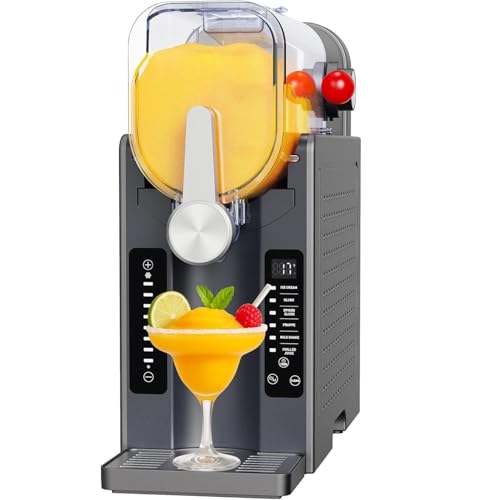 GAYAYAS Slush-Maschine für Zuhause mit LED-Anzeige, kein EIS erforderlich, Softeismaschine, für Slush, Margaritas, Smoothies, Frappés, Milchshakes und mehr