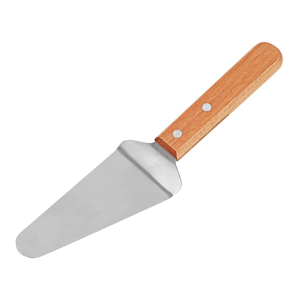 Muka Personalized Pie Server, Laser Engraved Wood Handle Dessert Server Cake Server-Silver