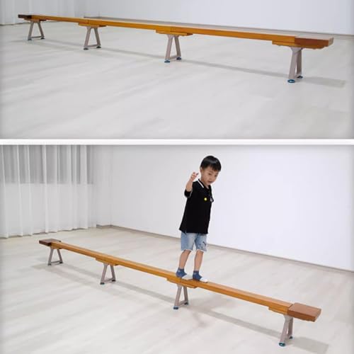 YXXSDP Gymnastics Balance Beam for Home Club, Professional Extra-Firm Floor Beam/Walking Beams, with Anti-Slip Feet Pads, for All Gymnastics Skills Training