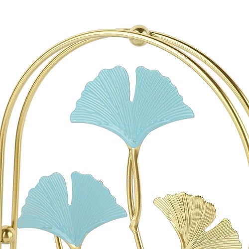 Decoração de Metal Dourado, Base de Vidro de Arte de Ferro à Prova de Ferrugem Inovador Ornamento de