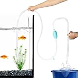 TERA PUMP - 水槽用クリーナー 水槽 砂利 砂クリーナー 交換水手動ハンドポンプ 水槽用 20-50ガロンタンク) BPAフリー 組み立て簡単 1.5GPM [ポンプ2個]