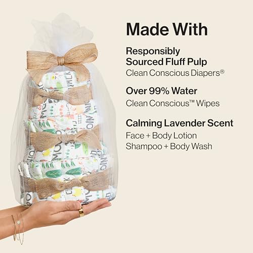 image for The Honest Company Diaper Cake | Clean Conscious Diapers, Baby Persona