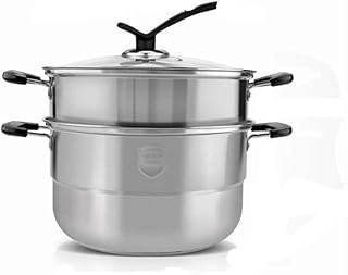 Regalo di inaugurazione della casa Pentolame in acciaio inox, campeggio esterno Barbecue Pentola capesante salmone vapore Pentola con filtro e di verdure Steamer Basket design a risparmio energetico