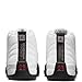 Jordan Men's 12 Retro Taxi Flip White/Gym Red-Black (CT8013 162) - 12