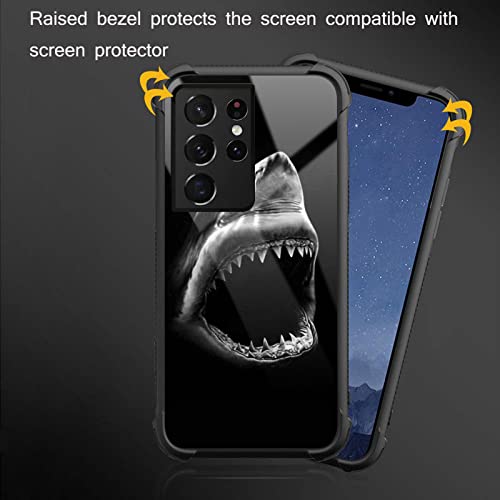 Goodsprout Compatible with Samsung Galaxy S21 Ultra Case,Ocean Shark Mouth Amazing Pattern Design Shockproof Anti-Scratch Hard PC Back Case for Samsung Galaxy S21 Ultra Case by Goodsprout - Used condition - Image 4
