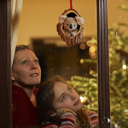 Décoration de maison originale avec suspensions de Noël koala et chat mignon - 4