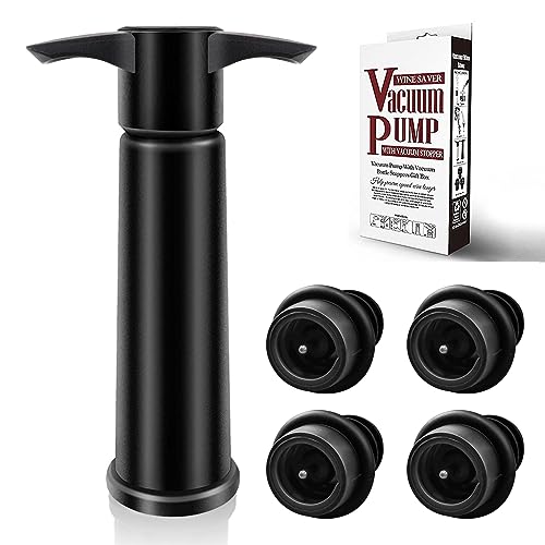 Comparison: Best Wine Bottle Vacuum Stopper 9 BETTFOR Wine Saver Pump with 4 Vacuum Wine Stoppers, Wine Bottle Stoppers with Food Grade Silicone Leak proof Keep Fresh Suitable for All Standard Wine Bottles