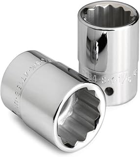 SK Professional Tools 47150 3/4 in. Drive 12-Point Metric Standard Chrome Socket - 1-9/16 in., Cold Forged Steel Socket with SuperKrome Finish, Made in USA