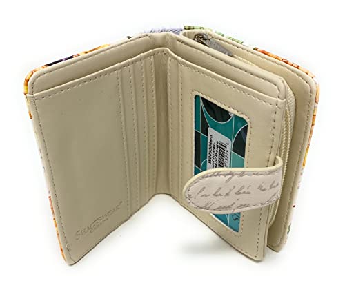 Shag Wear Sonnenblumen-Geldbörse für Damen, klein, beige, beige, Small, Modern