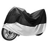 ZOEDO バイクカバー 原付 防水 厚手 盗難防止 紫外線防止 防埃 防雨 防雪 UVカット 丈夫 耐久 バイク用車体カバー 防風ベルト&ロック穴有り 収納袋付き(XXL)