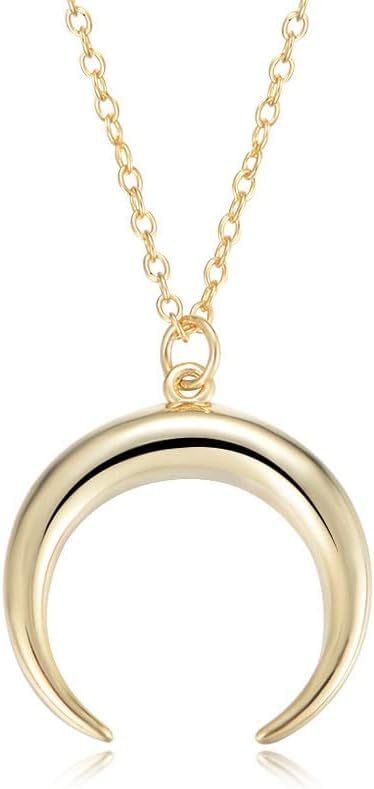 Collier délicat rétro lune en argent sterling pour sublimer vos tenues d'été