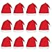 Tinksky Santa Hats Christmas Hats for Children 12pcs