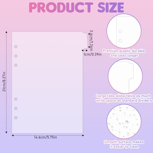Jeffdad 6-Ring Binder Plastic Divider Set - Image 2